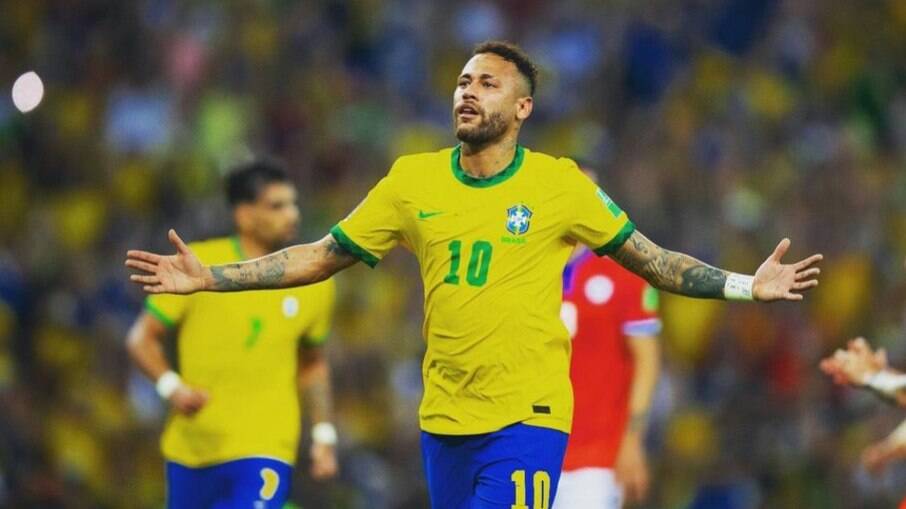 Neymar marcou um gol na vitória do Brasil sobre o Chile, nesta quinta-feira (24)