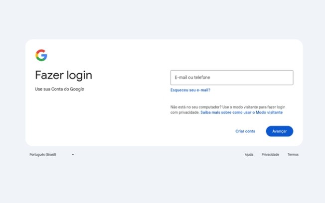 Google lança nova tela de login com visual estilo Material You