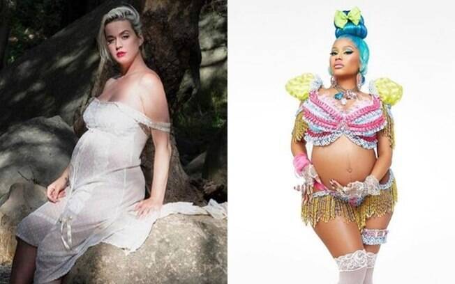 Katy Perry e Nicki Minaj anunciaram a gravidez durante o isolamento social