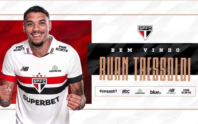 São Paulo anuncia a contratação do zagueiro Ruan Tressoldi