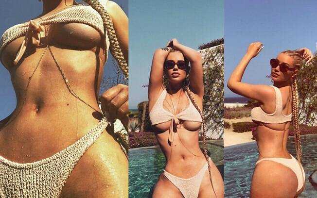 Iggy Azalea faz a modelo em piscina no início do mês arrancando suspiros dos fãs nas redes sociais