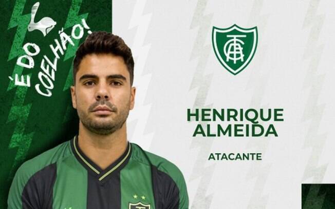 Atacante Henrique Almeida, ex-Botafogo e São Paulo, reforçará o América-MG