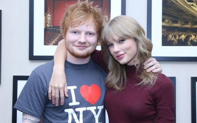 Ed Sheeran e sua BFF Taylor Swift