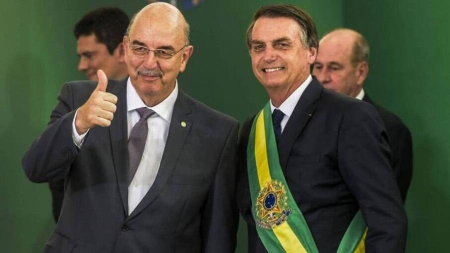 Deputado federal Osmar Terra e presidente Jair Bolsonaro