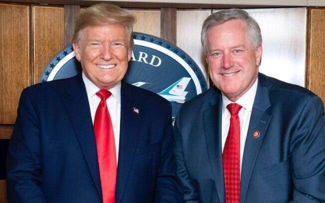 Donald Trump e Mark Meadows, chefe de gabinete