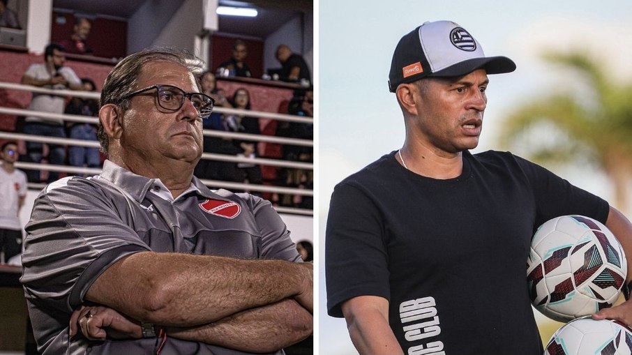 Guto Ferreira e Alex de Souza são os técnicos de Vila Nova x Atheltic Club