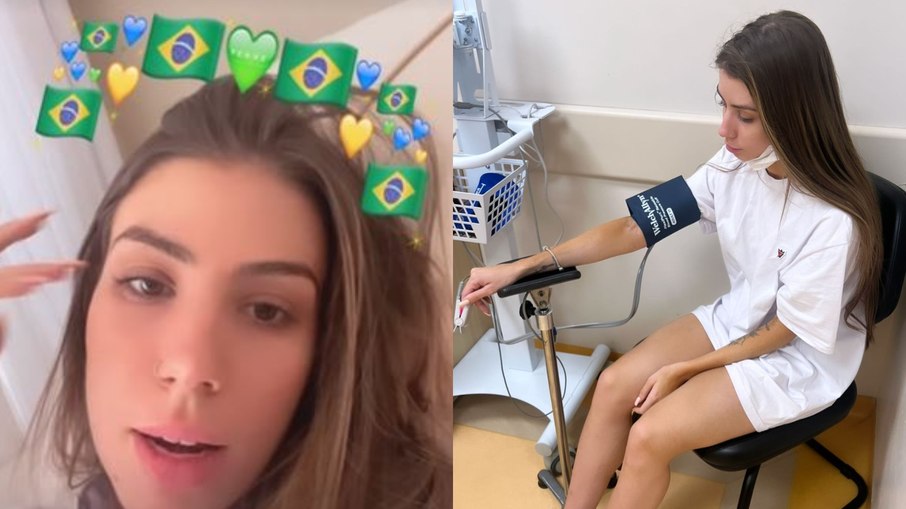 Maria Lina vai ao hospital durante jogo do Brasil