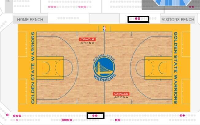 Na Oracle Arena, os ingressos para as finais da NBA são os mais caros 