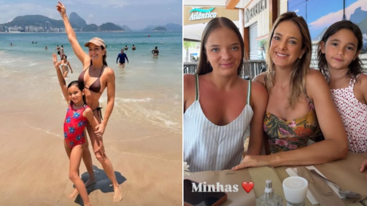 Ticiane Pinheiro curte o primeiro dia do ano com as filhas no Rio Ticiane Pinheiro curte o primeiro dia do ano com as filhas no Rio