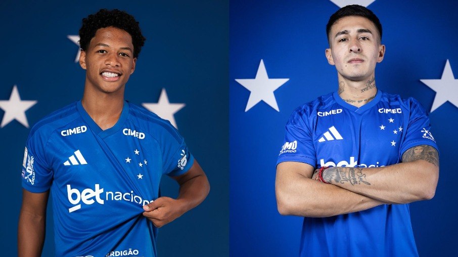 Zé Lucas e Rojas chegaram no Cruzeiro nesta janela de transferências