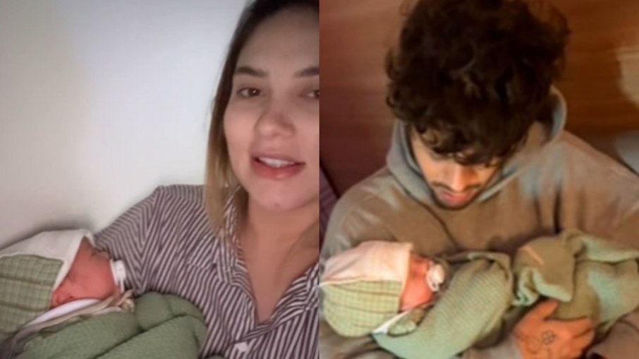 Virginia e Zé Felipe com José Leonardo