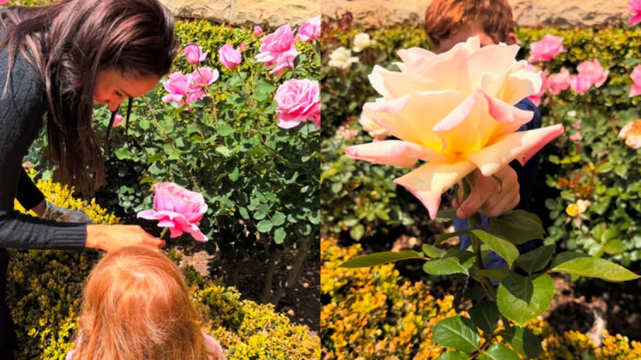 Meghan Markle com os filhos Meghan Markle com os filhos