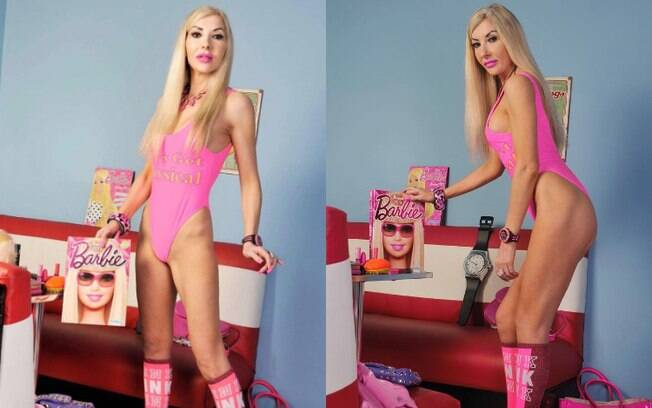 Rachel comemorou o aniversário da Barbie fazendo procedimentos estéticos para ficar igual à boneca