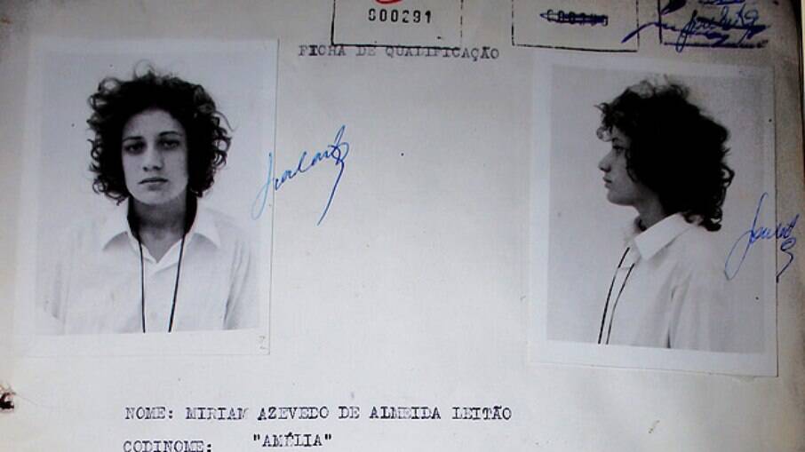 A ficha de Miriam Leitão durante o período em que ficou presa 