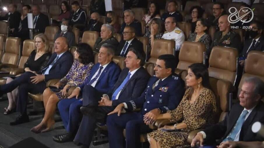 Jair Bolsonaro em evento da FAB