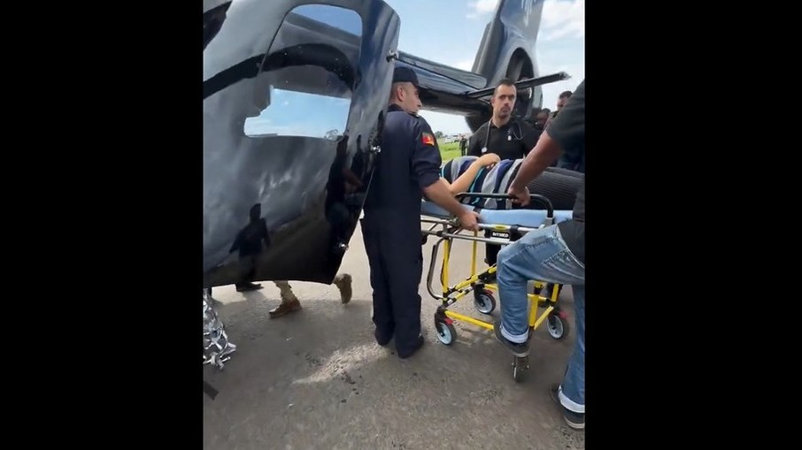 Helicóptero de Neymar salva vida de mulher no Rio Grande do Sul