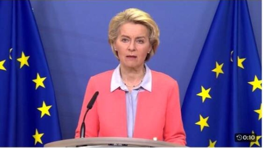 Von der Leyen anunciou novas medidas contra a Rússia