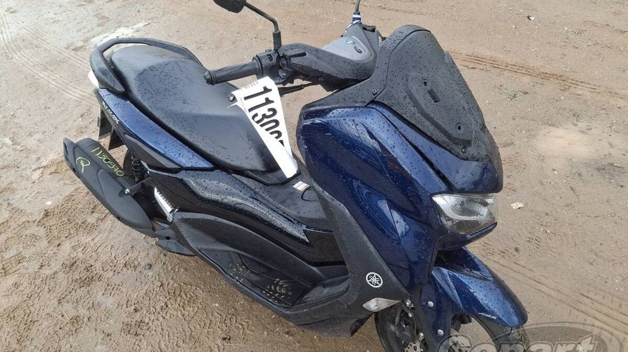 Yamaha NMAX 2023 aparece entre as scooters do leilão, com valor de referência de R$ 18.386 na Fipe