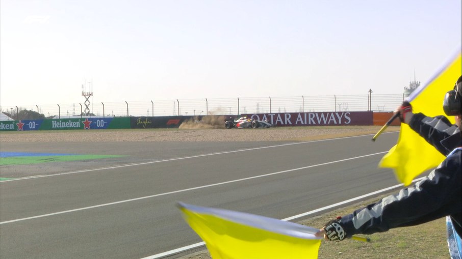 Bortoleto atingiu a barreira de proteção ao final do Q2