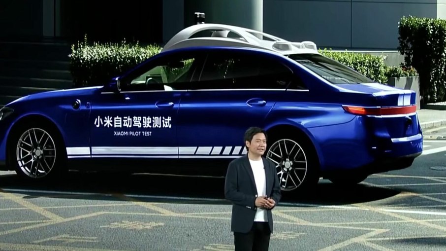 CEO da Xiaomi, Lei Jun, fala sobre veículos autônomos em apresentação da fabricante na China