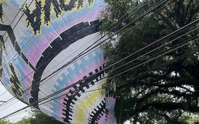 Balão cai em residencial de Alphaville e causa transtornos