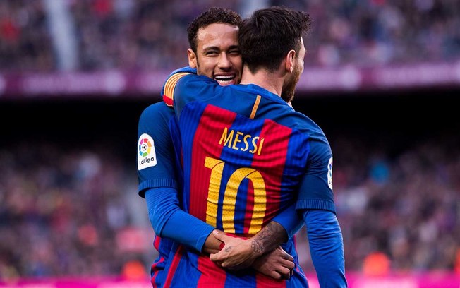 Neymar em ação pelo Barcelona Neymar em ação pelo Barcelona