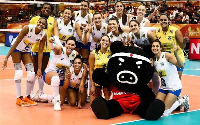 Seleção brasileira feminina de vôlei venceu o México no Mundial