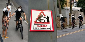 Moradores criam adesivos para combater roubos na Vila Mariana