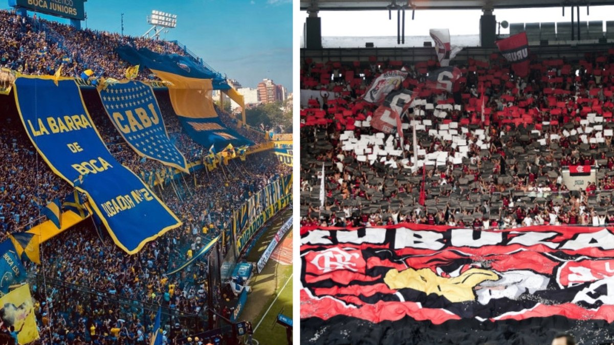 Reduto do Boca toca hino do Flamengo em Buenos Aires Reduto do Boca toca hino do Flamengo em Buenos Aires