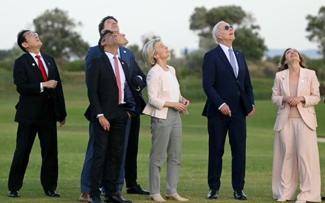 Os líderes do G7 reunidos no sul da Itália