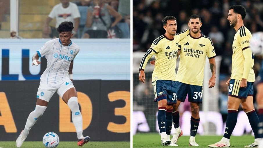 Alisson, no Napoli, e Bruno Guimarães, no Arsenal, devem ser titulares Alisson, no Napoli, e Bruno Guimarães, no Arsenal, devem ser titulares