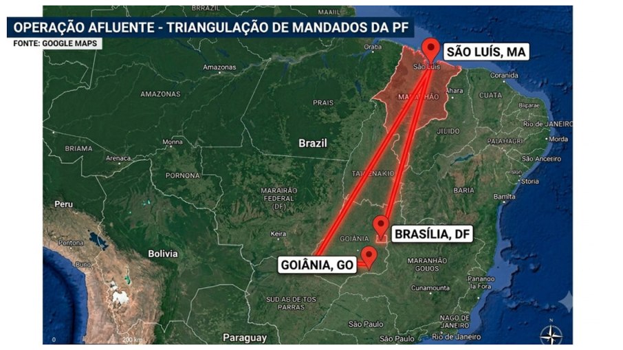 Operação Afluente da PF acontece na manhã desta quinta (25) no DF, GO e MA Operação Afluente da PF acontece na manhã desta quinta (25) no DF, GO e MA