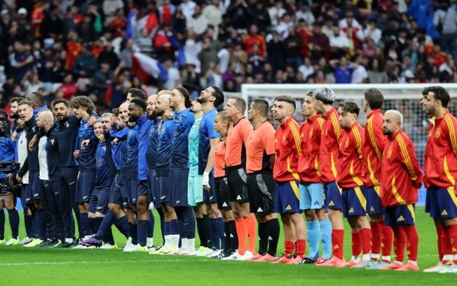 Jogo entre 'streamers' de Espanha e França foi realizado neste sábado no estádio Metropolitano, casa do Atlético de Madrid