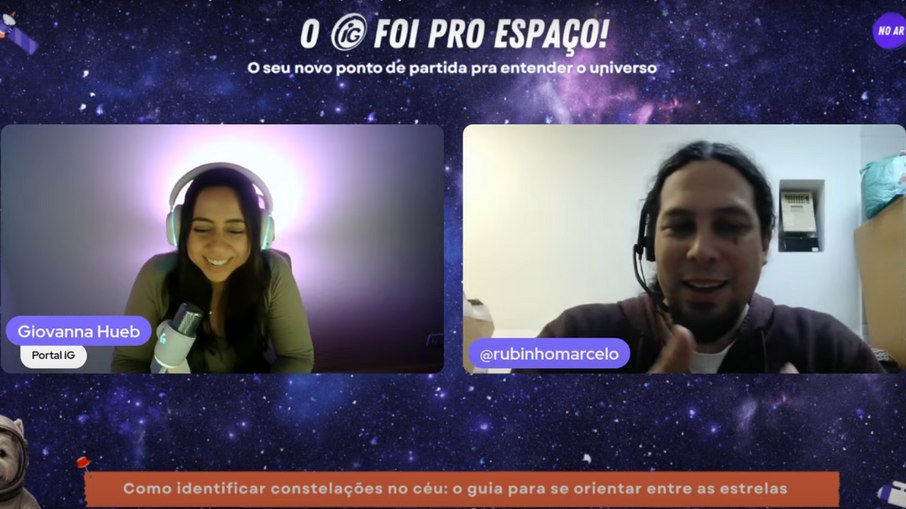 Marcelo Rubinho, astrofísico e supervisor de astronomia do Planetário Ibirapuera, no podcast iG Foi Pro Espaço
