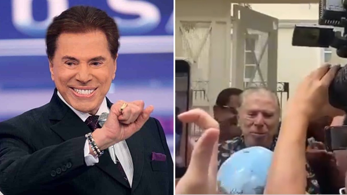 Silvio Santos faz rara aparição e ganha parabéns na porta de casa