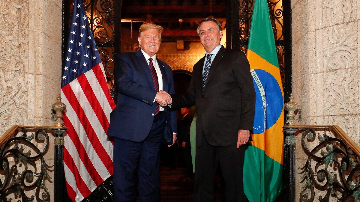 Donald Trump e o presidente Jair Bolsonaro