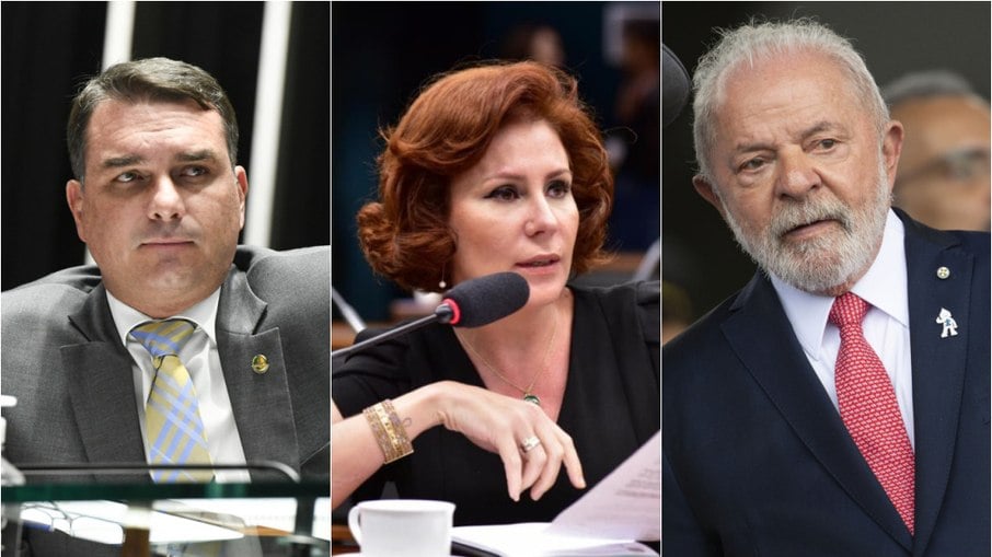 Flávio Bolsonaro e Carla Zambelli pagarão multa individual de R$ 10 mil 