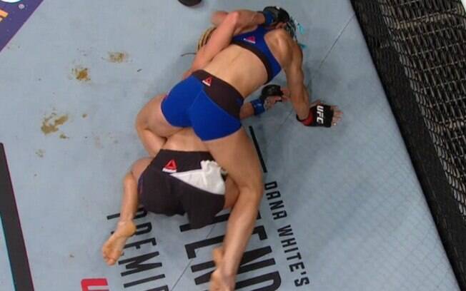 Lutadora Justine Kish tentou se livrar de Felice Herrig no UFC e defecou no chão do octógono