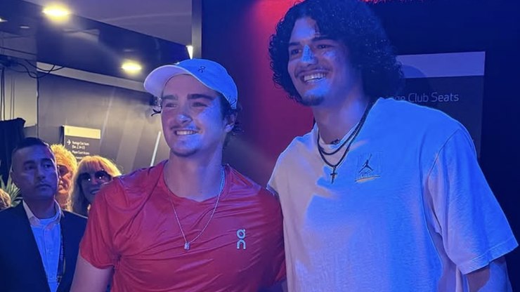 "Gigantes": Gui Santos, da NBA, encontra João Fonseca nos EUA