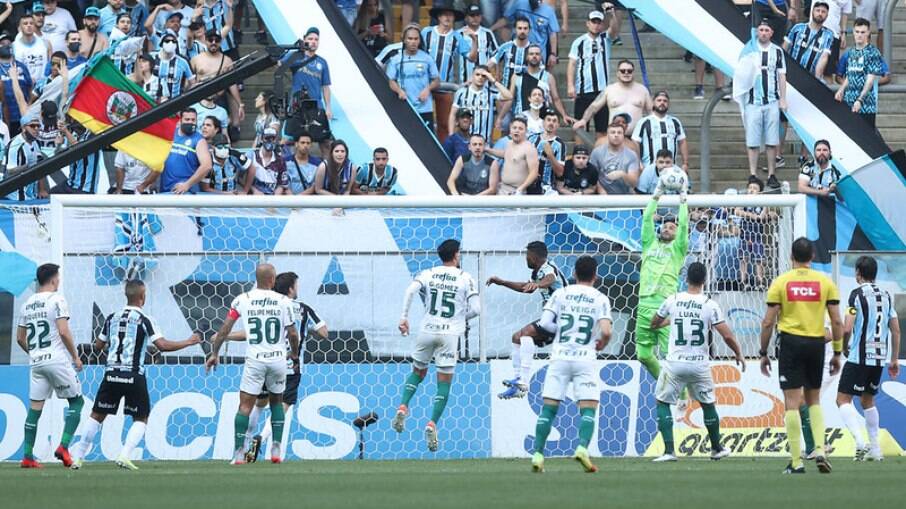 Confusão ocorreu ao final do jogo entre Grêmio e Palmeiras