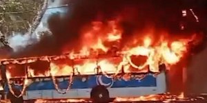 Ônibus é incendiado após morte de chefe do tráfico no Rio