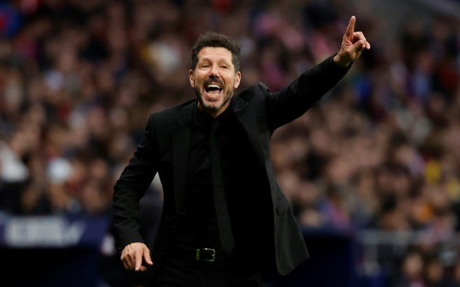 O técnico do Atlético de Madrid Diego Simeone