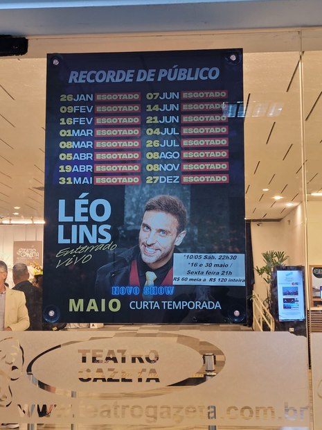 Shows de Léo Lins seguem esgotados em meio à polêmica de prisão