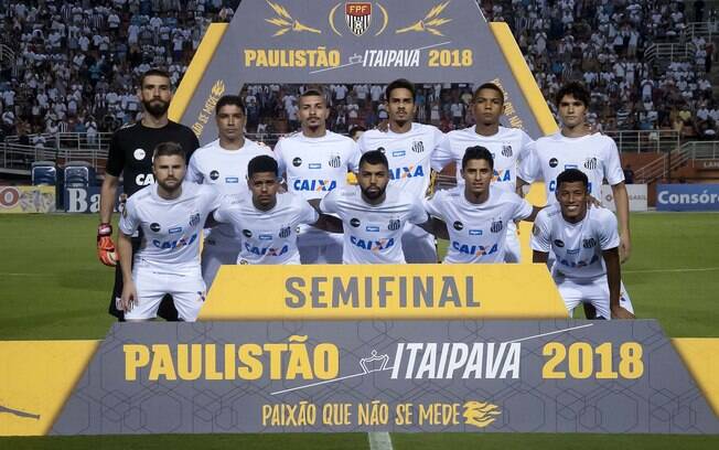 O time do Santos que entrou em campo pela semifinal do Paulistão contra o Palmeiras