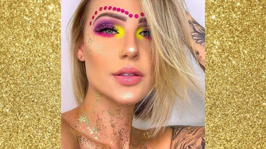 Maquiagem de Carnaval com strass: confira um passo a passo by