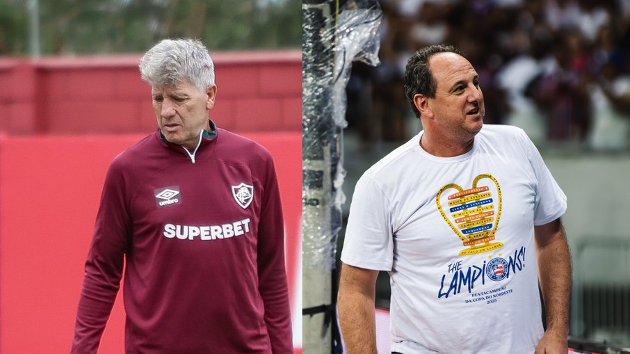 Flu x Bahia tem duelo de Renato Gaúcho contra Rogério Ceni