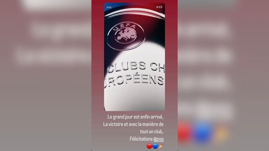 Mbappé parabeniza o PSG pelo título Mbappé parabeniza o PSG pelo título