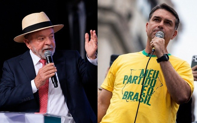 O presidente Lula (PT) e o senador Flávio Bolsonaro O presidente Lula (PT) e o senador Flávio Bolsonaro