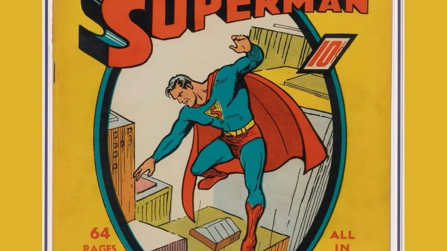 Edição nº 1 de Superman que foi leiloada por US$ 9 milhões Edição nº 1 de Superman que foi leiloada por US$ 9 milhões