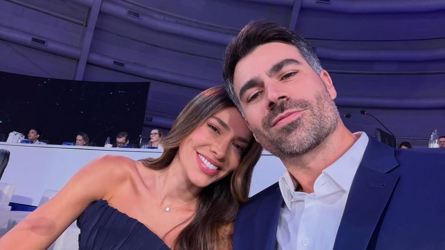 Adriana Sant'Anna e o marido Rodrigão